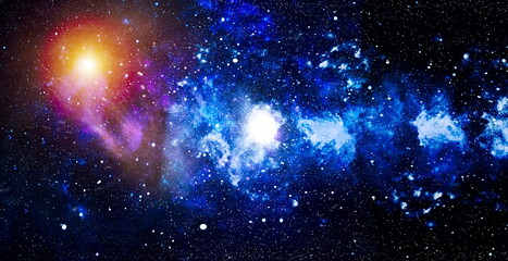 High definition star field background . Starry outer space background texture . Colorful Starry...