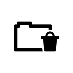 Folder trash icon