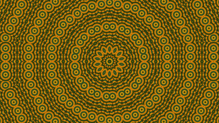Digitally Created Design with Marigold | Kaleidoscope effect