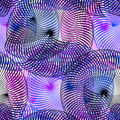 circle abstract color vector seamless pattern