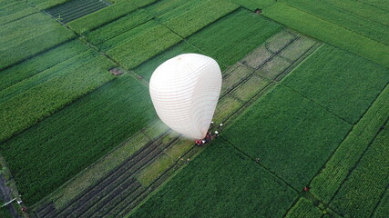 Dair balloon in the morning