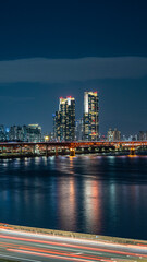 country skyline at night