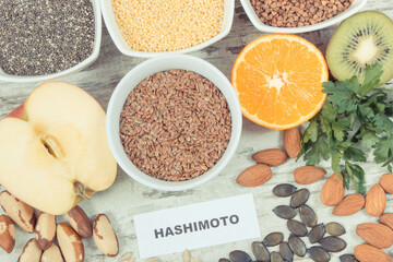 Best nutritious food for healthy thyroid. Natural eating containing vitamins