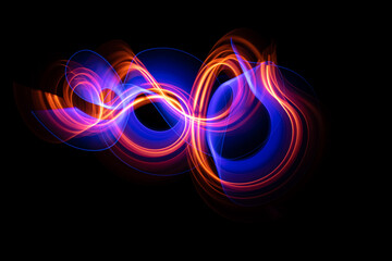 Abstract background with glowing lines