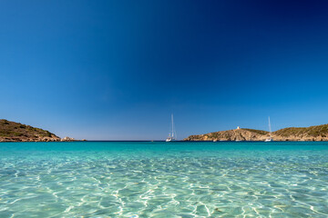 Turredda beach, Sardinia, in a summer day