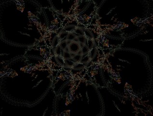 Imaginatory fractal background generated Image