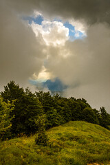 Clouds in the sky of Julian Alps, Friuli Venezia-Giulia, Italy