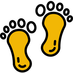 footprint one color icon