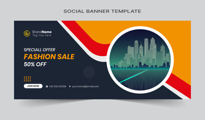 Social media cover vector templates fully editable, advertising design, web banner template