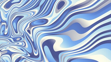 Abstract fractal pattern. Wavy blur background Horizontal background with aspect ratio 16 : 9