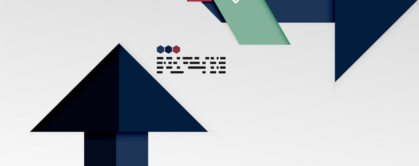 Shiny color triangles and geometric shapes vector abstract background