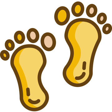 footprint Two Tone icon