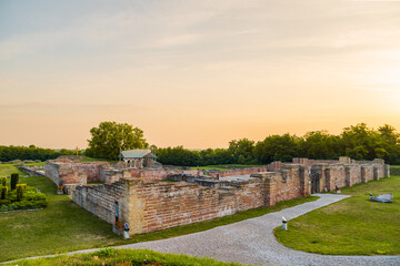 St Laszlo historical visitor center in Somogyvar Hungary. .King Szent Laszlo funded an abbey here...