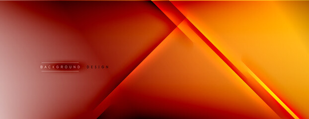 Abstract background - lines composition created with lights and shadows. Technology or business digital template. Trendy simple fluid color gradient abstract background with dynamic