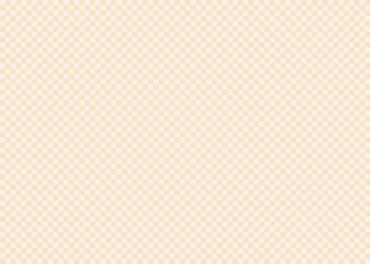 市松模様、格子、四角形パターンの背景素材、イラスト（オレンジ、淡色）