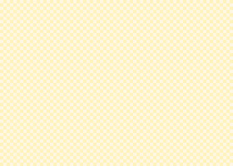 市松模様、格子、四角形パターンの背景素材、イラスト（イエロー、淡色）