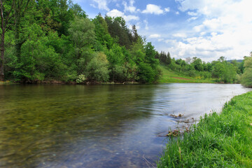 Fototapeta na wymiar River Ribnik long exposure picture, Bosnia & Herzegovina