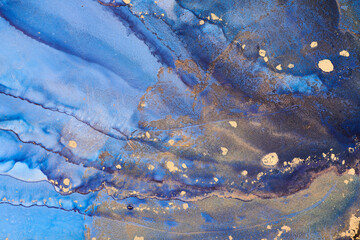 Alcohol ink art.Mixing liquid paints. Modern, abstract colorful background, wallpaper. Marble texture.Translucent colors