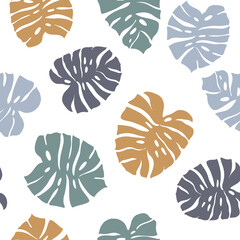 Tropical plants. Vector pattern