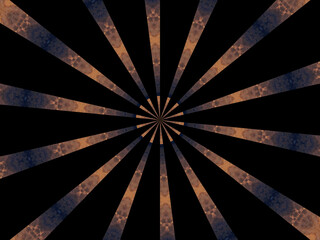Digitally Created Circular Strips with Glass and Sky, Featuring a Kaleidoscope Effect!"