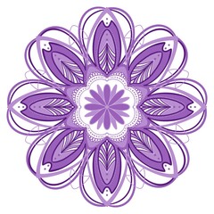 abstract floral background mandala violet
