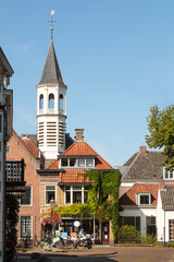 White Tower of the Elleboog Church (formerly known as Onze Lieve Vrouwe Ascension); a neoclassical hall church in the Dutch city of Amersfoort.