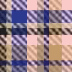 Brown Asymmetric Plaid textured Seamless Pattern