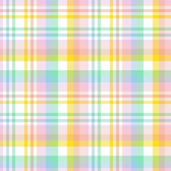 Rainbow Pastel Plaid textured Seamless Pattern