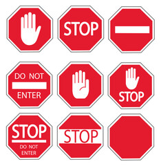 Road signs vector illustration