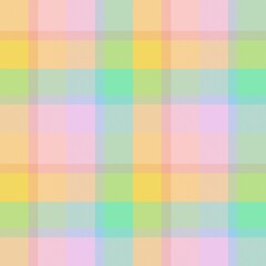 Rainbow Pastel Plaid textured Seamless Pattern