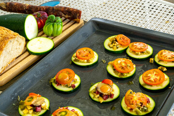 dish based on zucchini and tomato