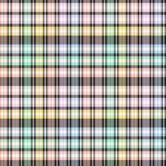 Rainbow Pastel Plaid textured Seamless Pattern