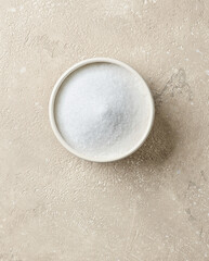 bowl of white sugar