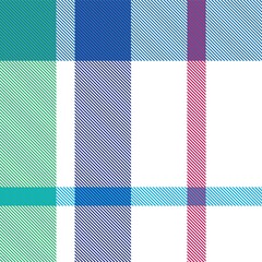 Rainbow Plaid Tartan Checkered Seamless Pattern
