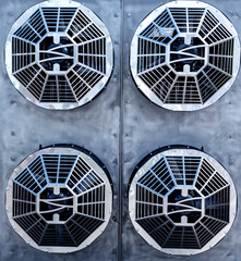 Metal industrial air conditioning vents HVAC Ventilation fan