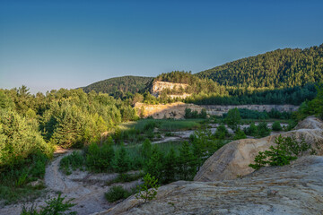 Fototapeta na wymiar view of the river in the mountains