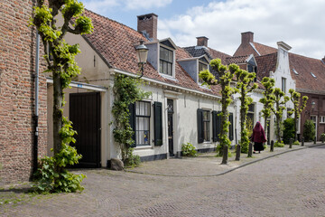 Fototapeta na wymiar Muurhuizen is a street in Amersfoort, Utrecht province, The Netherlands