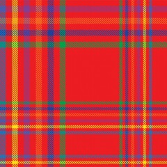 Rainbow Plaid Tartan Checkered Seamless Pattern