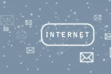 2d illustration abstract envelope background 
