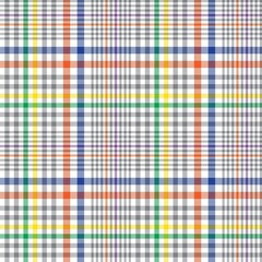 Rainbow Plaid Tartan Checkered Seamless Pattern