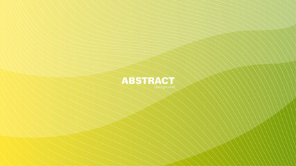 Abstract green fluid shape modern background with copy space, vector.