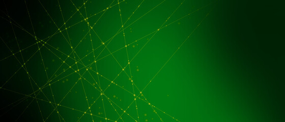  Abstract technology background with lines and glowing dots 