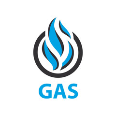 Obraz premium Vector logo of the gas station and equipment