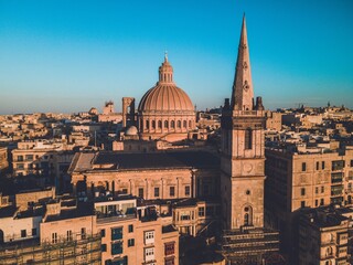 Fototapeta na wymiar St. Paul's Cathedral in the Maltese capital of Valletta
