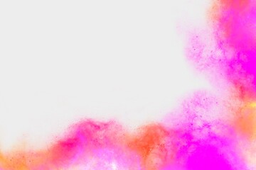 Abstract pink template with white copy space background.