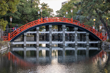 Fototapeta premium 住吉大社境内の太鼓橋