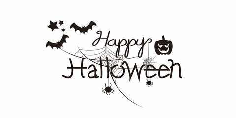 Decorative Halloween Calligraphy. Halloween lettering for Design.