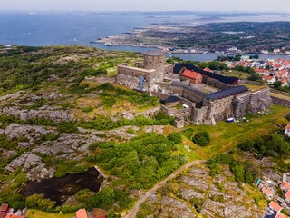 Carlstens Fästning fortress seen in Marstrand, Sweden