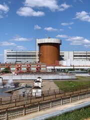 Obraz premium Yuzhnoukrainsk, Mykolaiv province, Ukraine , South Ukrainian nuclear power plant in Ukraine.