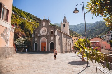 Views of Riomaggiore in Cinque Terre, Italy